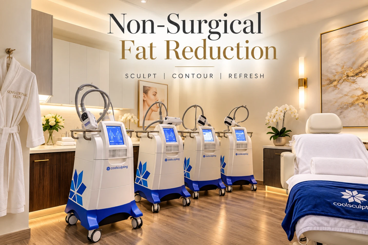 Non-surgical fat reduction with CoolSculpting at Sensational Skin: sculpt, contour, refresh
